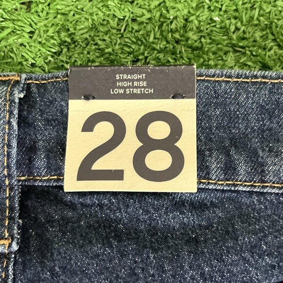 Deadstock NWT Gap Cheeky Straight High Rise Jeans Womens Blue Denim Button Fly - Picture 5 of 6